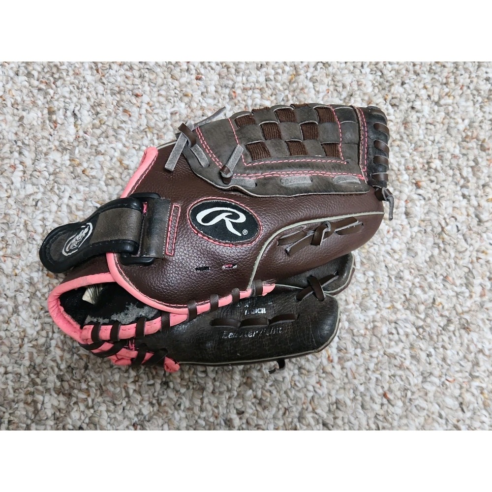 Rawlings FP11T FastPitch 11" Youth RHT Softball Glove Brown Pink Leather Palm